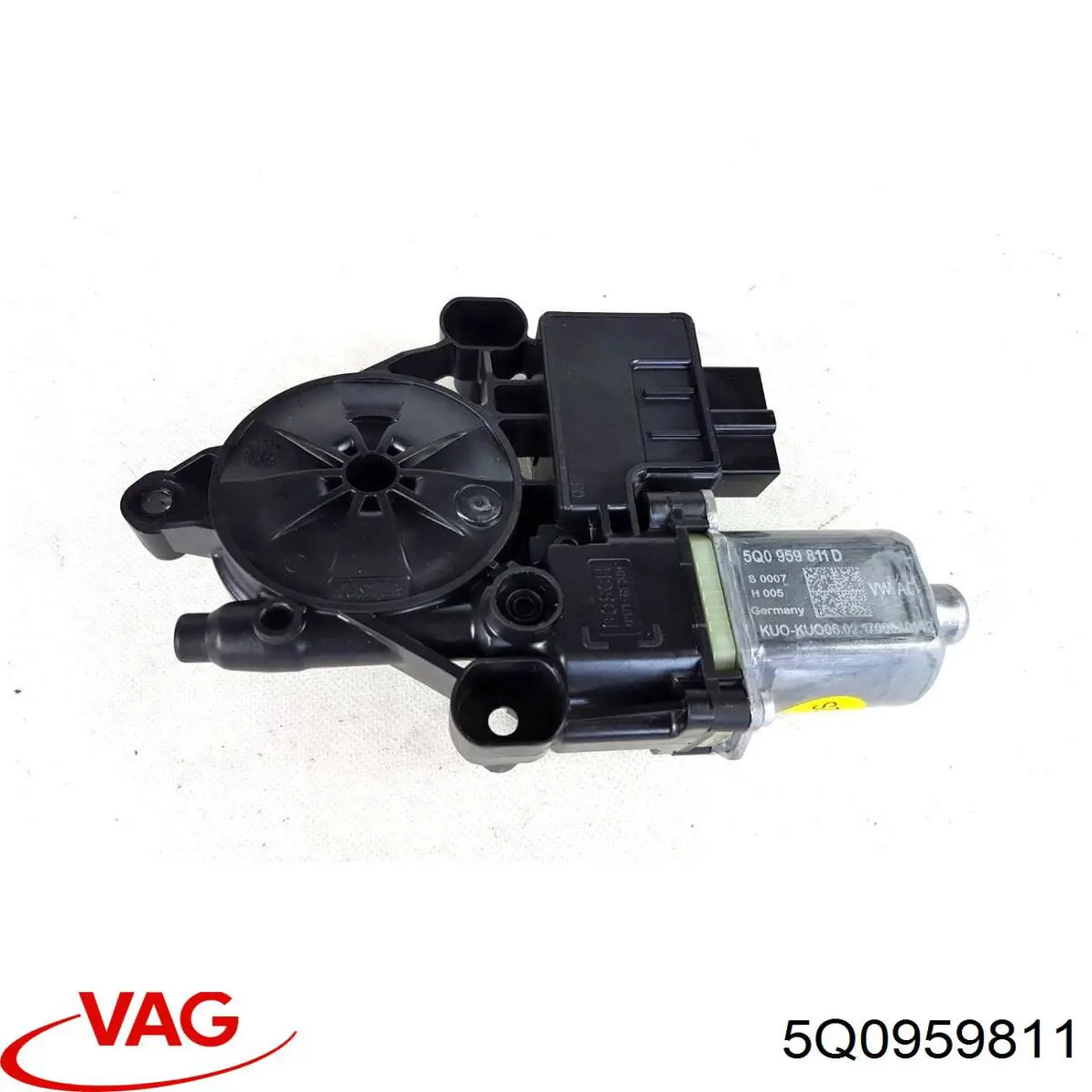 5Q0959811 VAG Мотор склопідйомника водійських дверей
