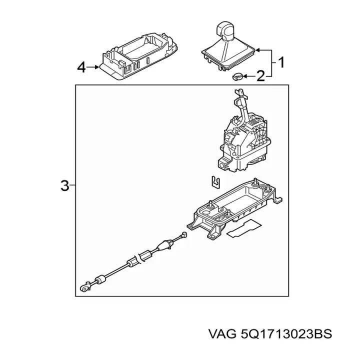 Механізм перемикання передач VAG 5Q1713023BS ціна, від 35.47 USD