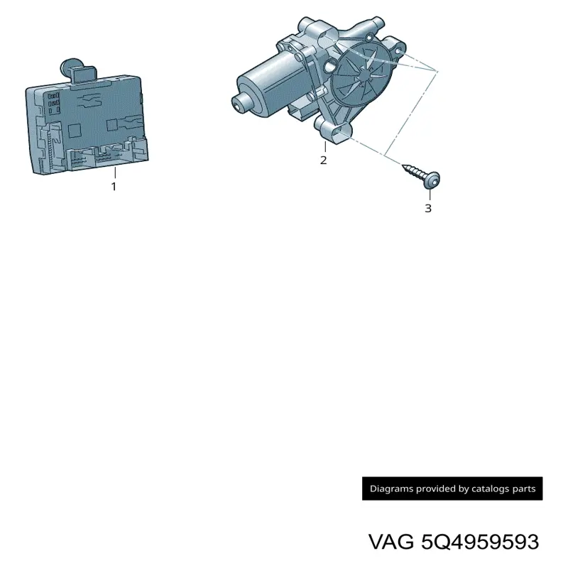 Купити 5Q4959593B VAG Блок комфорту передніх дверей