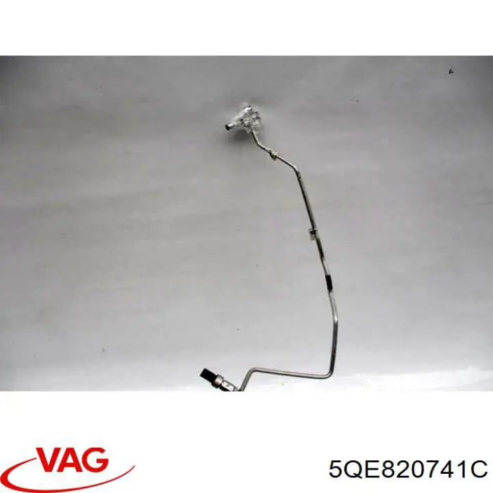 5QE820741C VAG Шланг кондиціонера, від радіатора до випарника