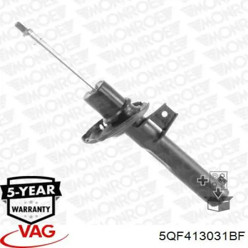 Купити 5QF413031BF VAG Амортизатор передньої підвіски