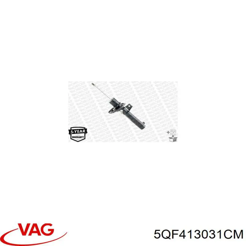 Стойка амортизатора передняя VAG 5QF413031CM ціна, від 175.42 USD