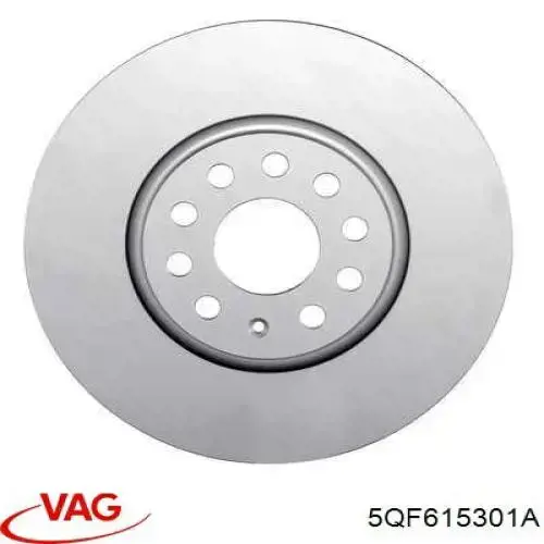 5QF615301A VAG диск гальмівний передній