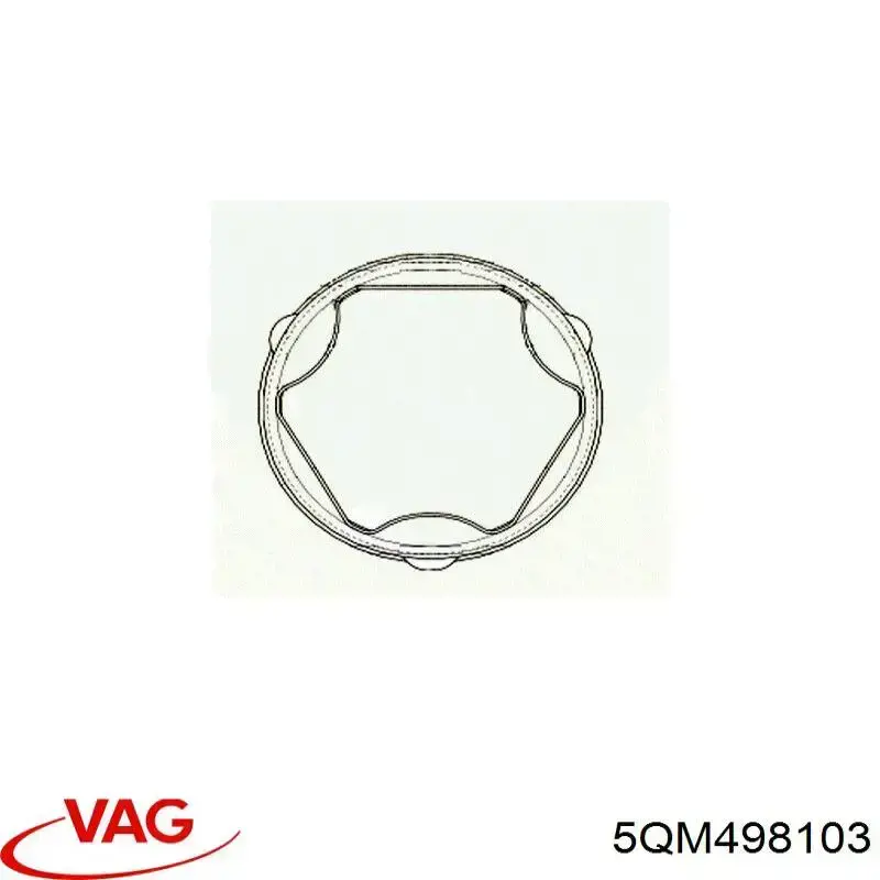 ШРКШ внутрішній, передній VAG 5QM498103 ціна, від 29.89 USD