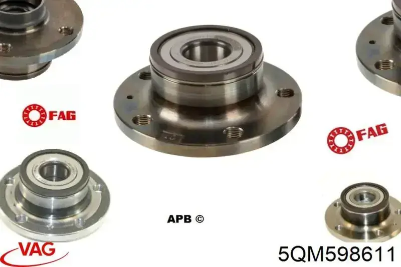Задня маточина 5QM598611 VAG