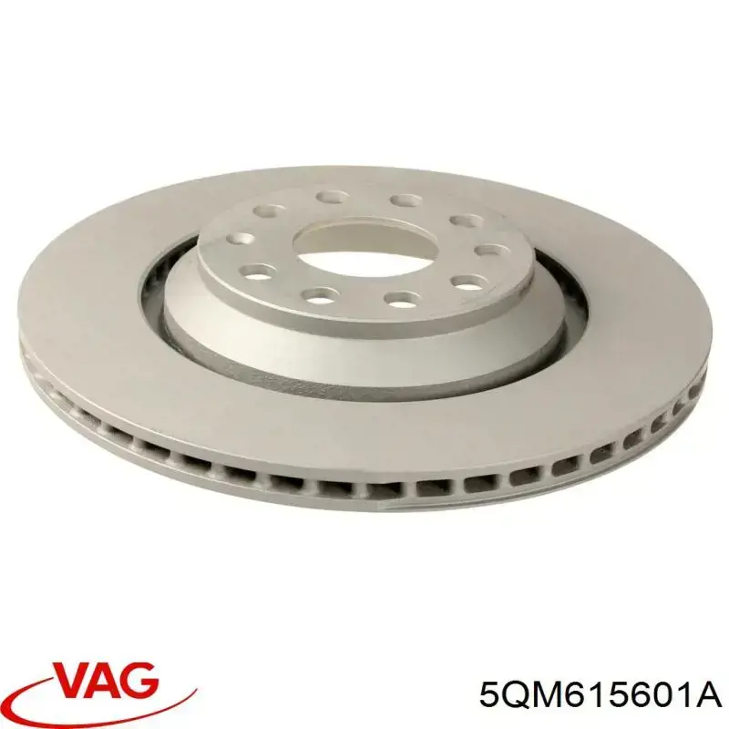 Диск гальмівний задній VAG 5QM615601A