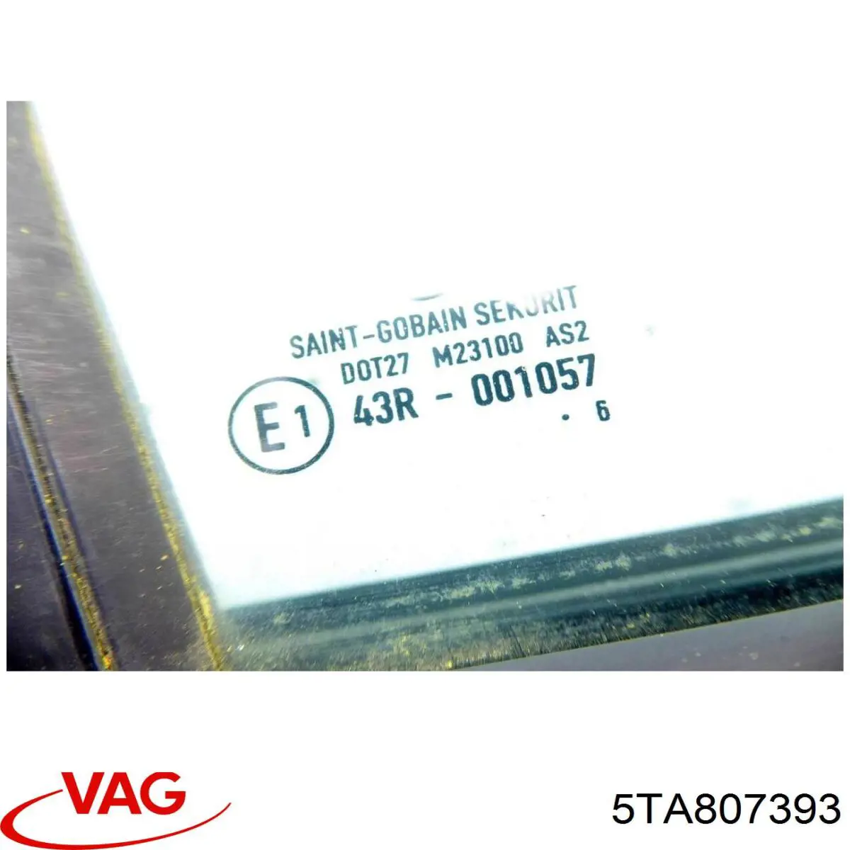 Направляюча заднього бампера, ліва 5TA807393 VAG