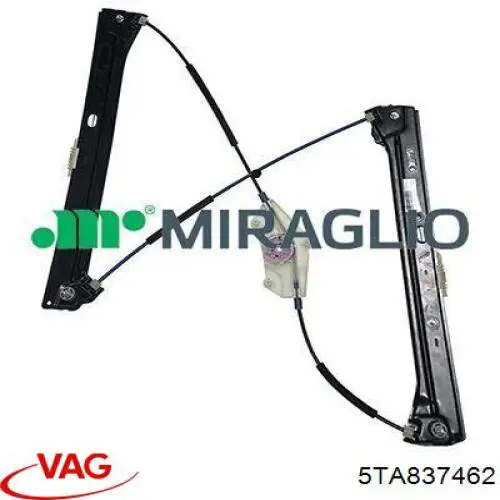 5TA837462 VAG Механізм склопідіймача дверей передніх, правих