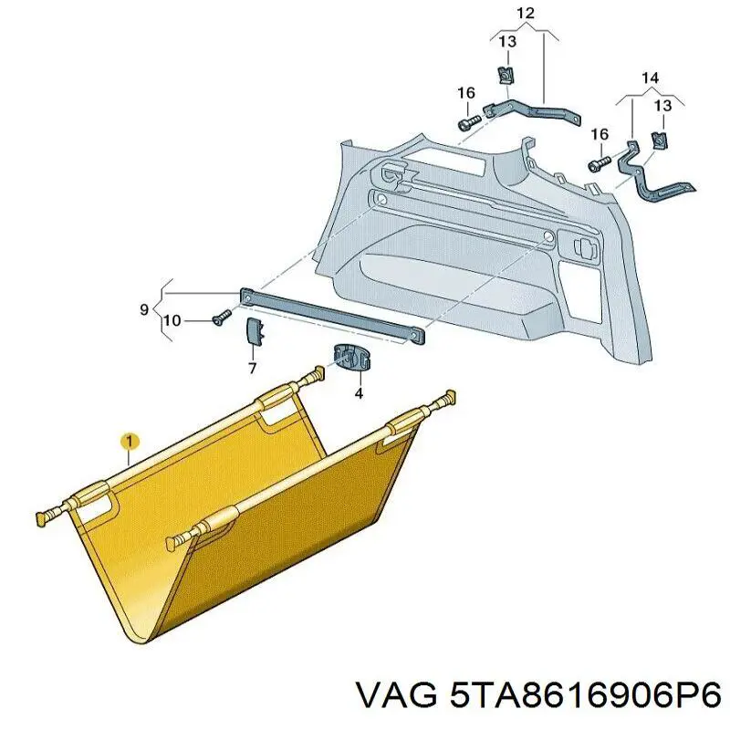  VAG 5TA8616906P6 ціна, від 202.67 USD
