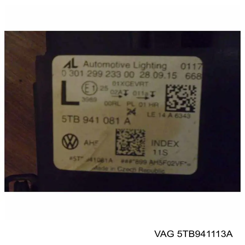 Купити 5TB941113A VAG Основна фара в зборі ліва