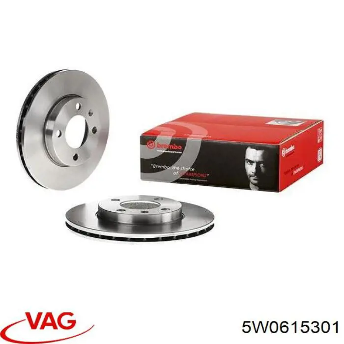 Диск переднього гальма VAG 5W0615301 ціна, від 21.11 USD