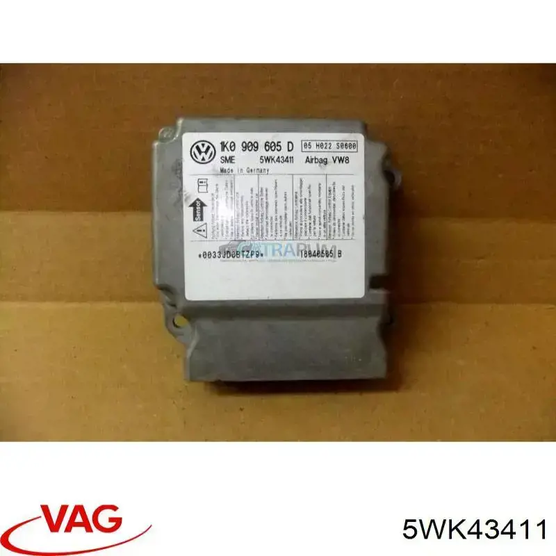Купити 1K0909605AA0Q1 VAG Модуль-процесор керування подушки безпеки