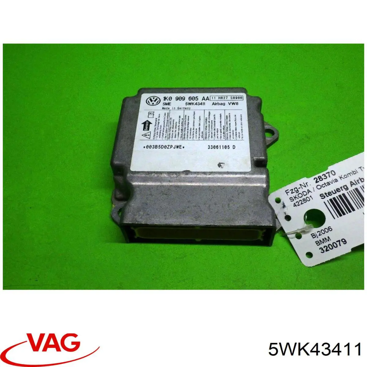 Модуль-процесор керування подушки безпеки 1K0909605AA0Q1 VAG
