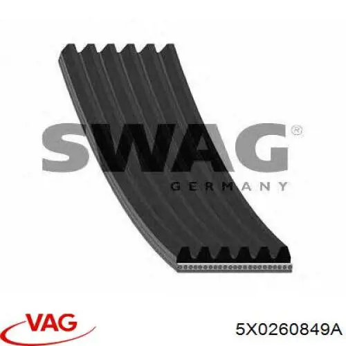 Купити 5X0260849A VAG Ремінь генератора