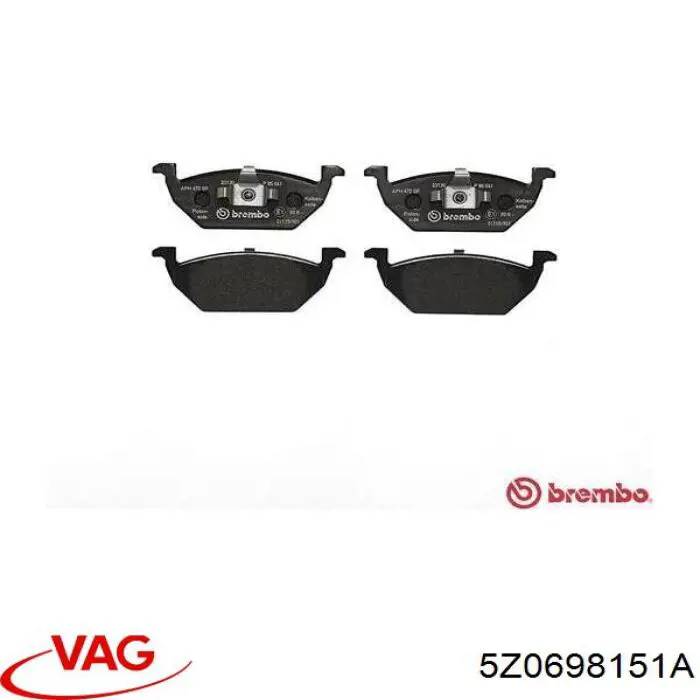 Гальмівні колодки VAG 5Z0698151A ціна, від 22.56 USD