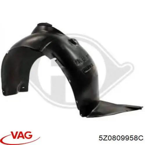 Подкрильнікі переднього крила, правий VAG 5Z0809958C ціна, від 12.04 USD