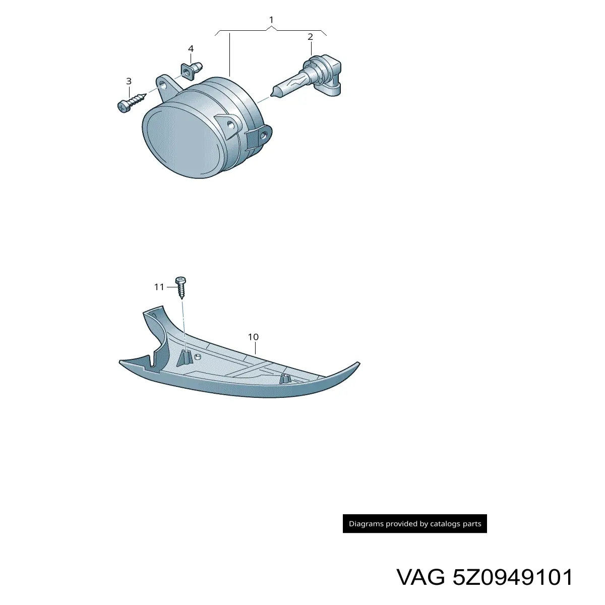 Повторювач повороту на крилі VAG 5Z0949101 ціна, від 84.42 USD