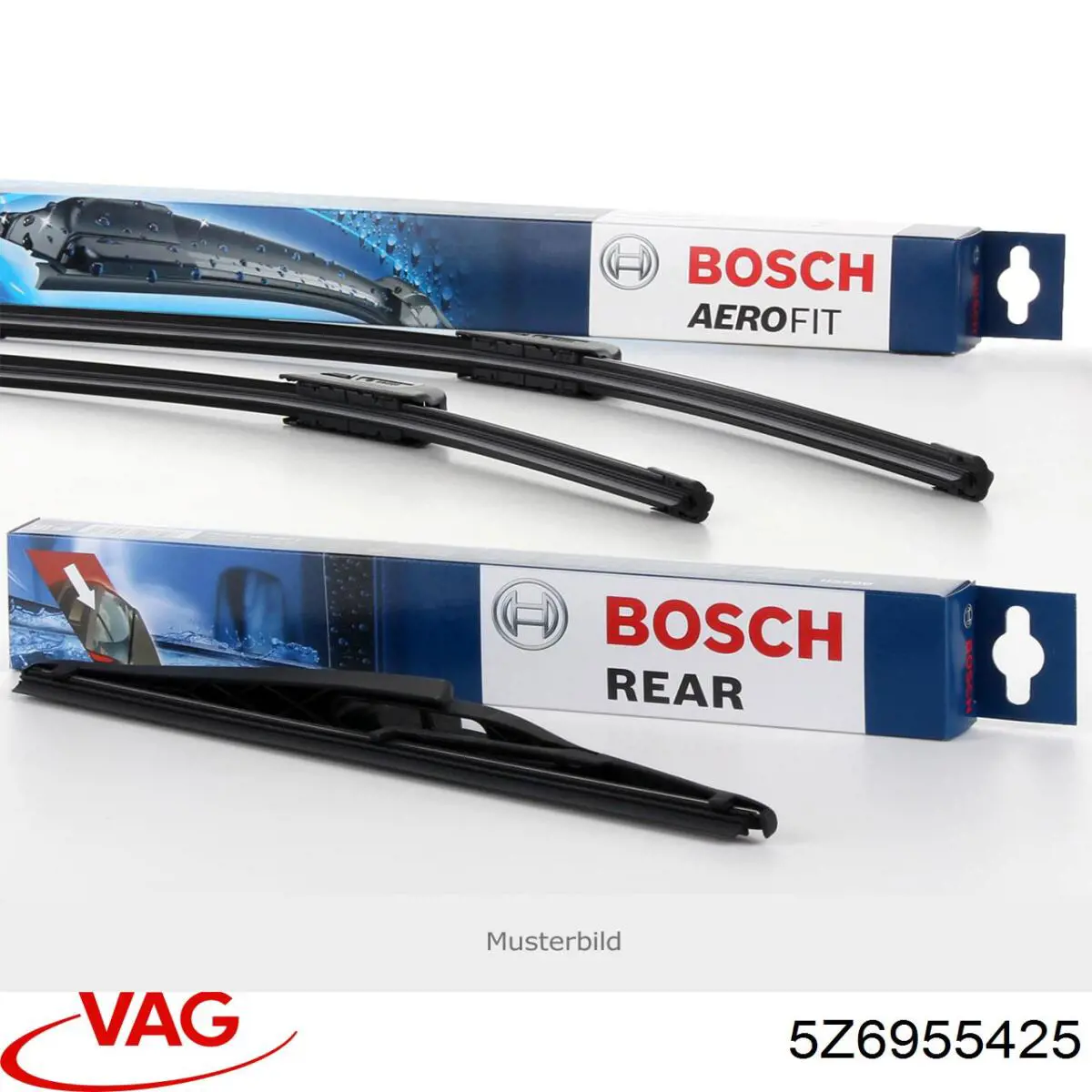 5Z6955425 VAG Щітка склоочисника задня