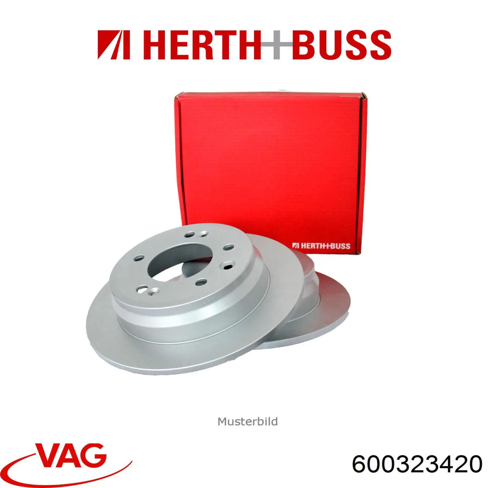 Диск гальмівний задній VAG 600323420
