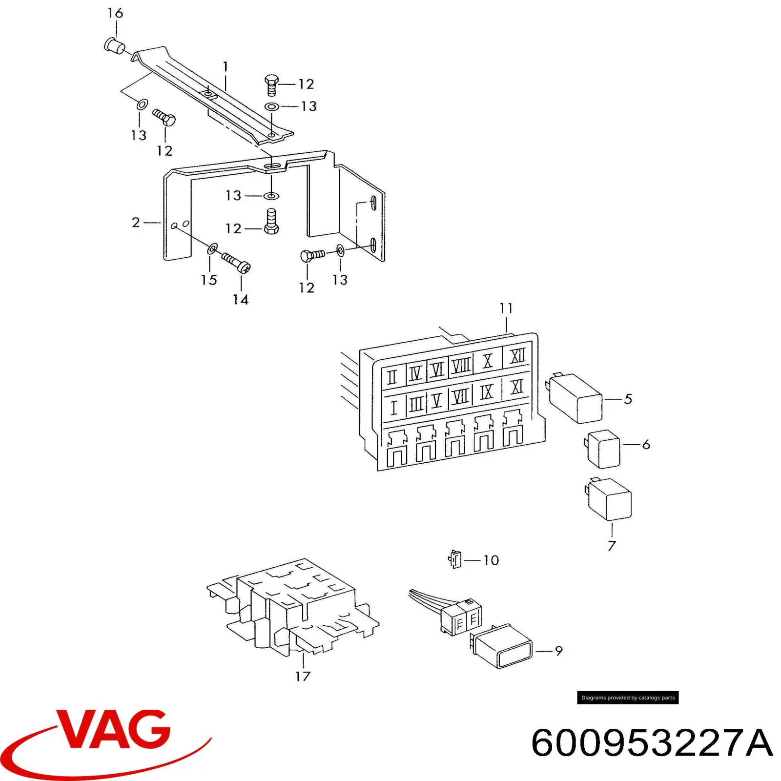  VAG 600953227A ціна, від 25.33 USD