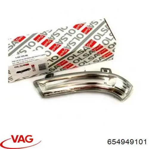 Ліве бічне дзеркало VAG 654949101 ціна, від 31.86 USD