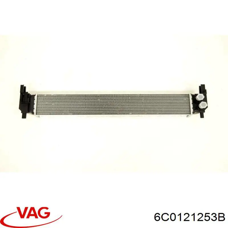 6C0121253B VAG Радіатор охолодження двигуна, додатковий