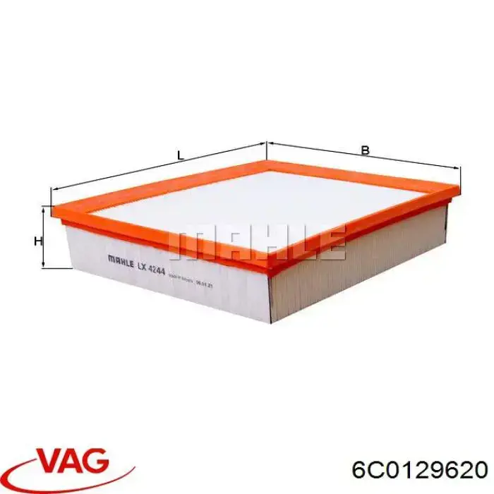 6C0129620 VAG Повітряний фільтр двигуна