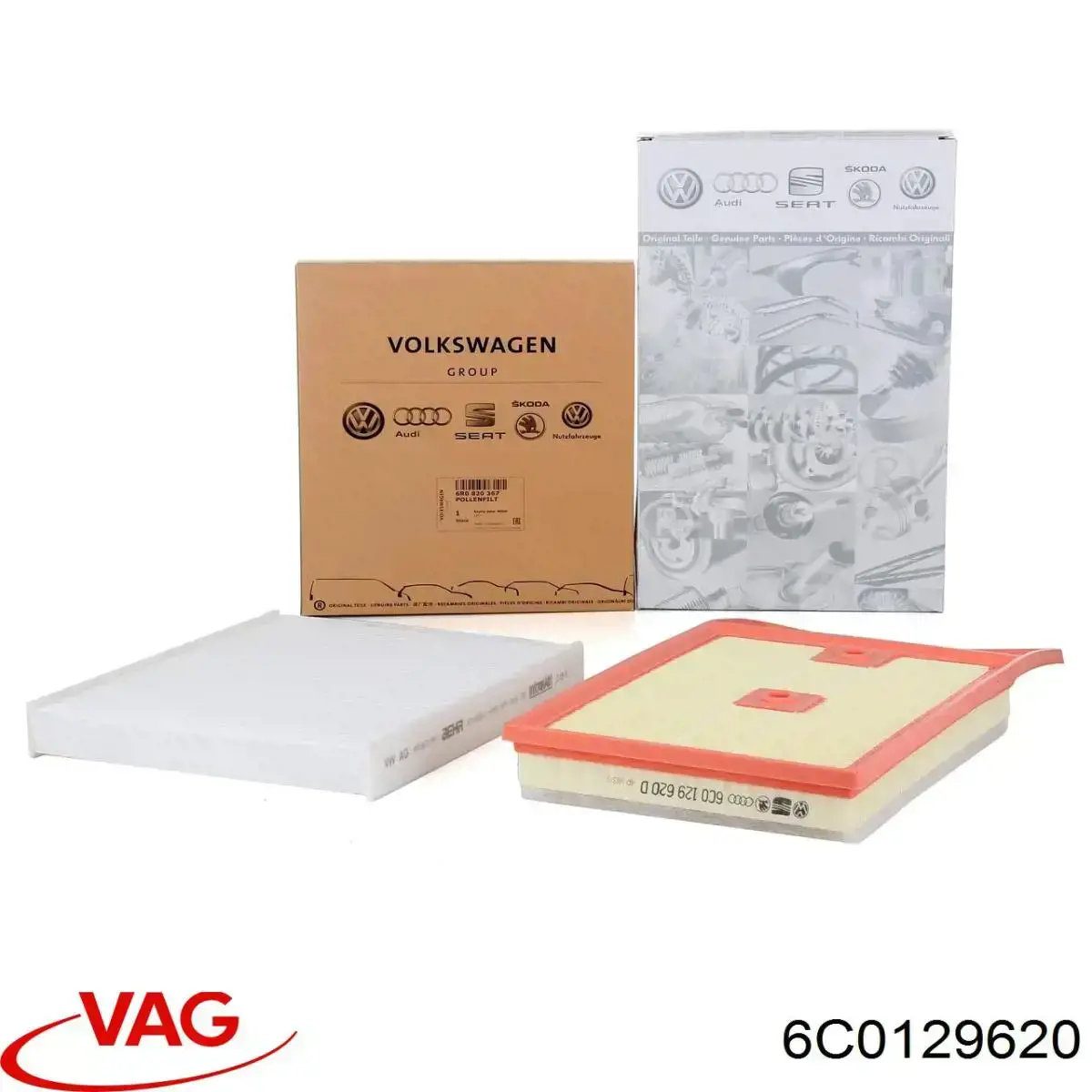 Елемент повітряного фільтра VAG 6C0129620 ціна, від 16.55 USD