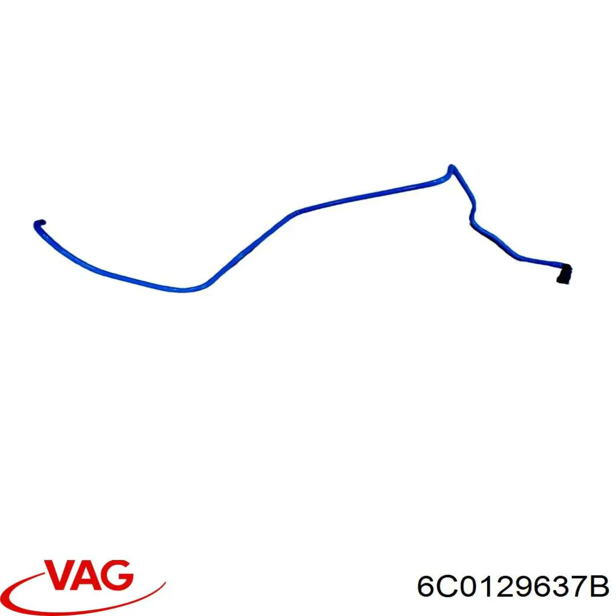 6C0129637B VAG Дренажний шланг корпусу повітряного фільтра