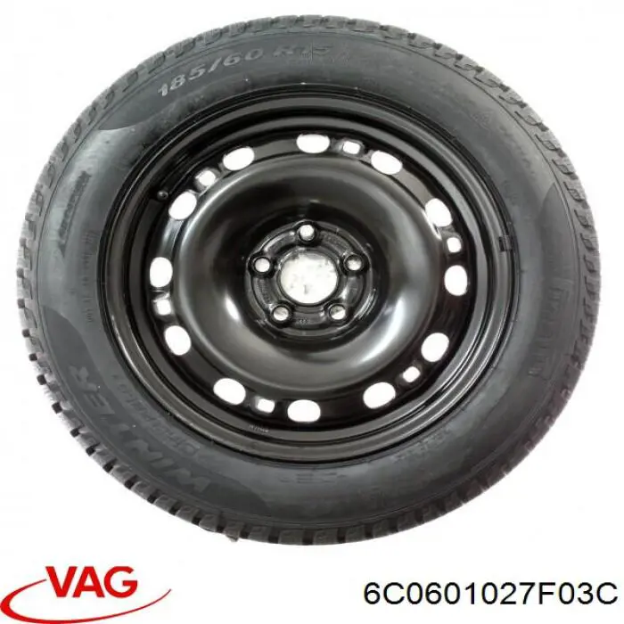 Диск колісний стальний (штампований) 6C0601027F03C VAG
