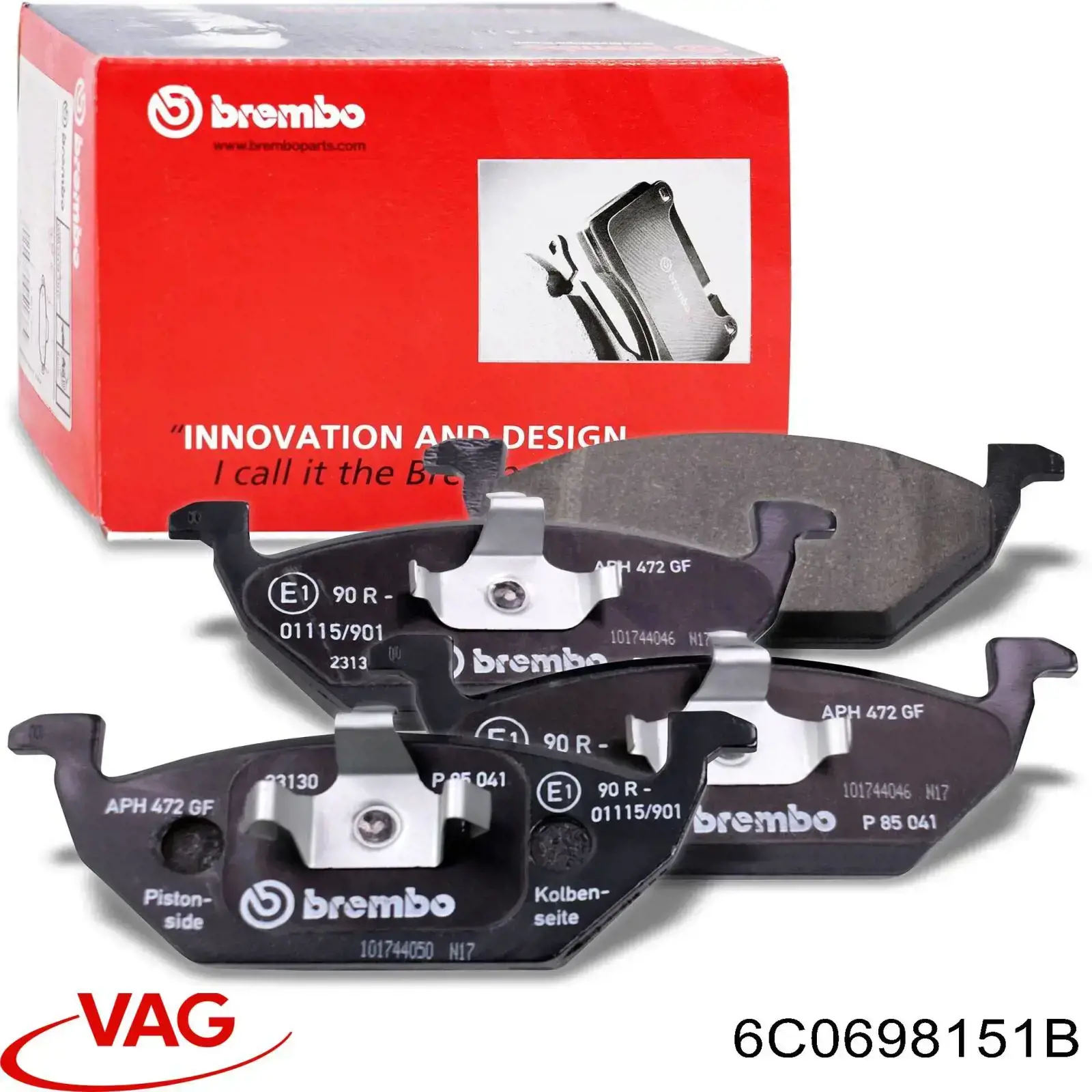 Гальмівні колодки VAG 6C0698151B ціна, від 25.54 USD