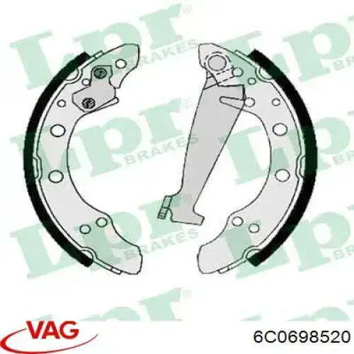 Колодки гальмові задні, барабанні 6C0698520 VAG