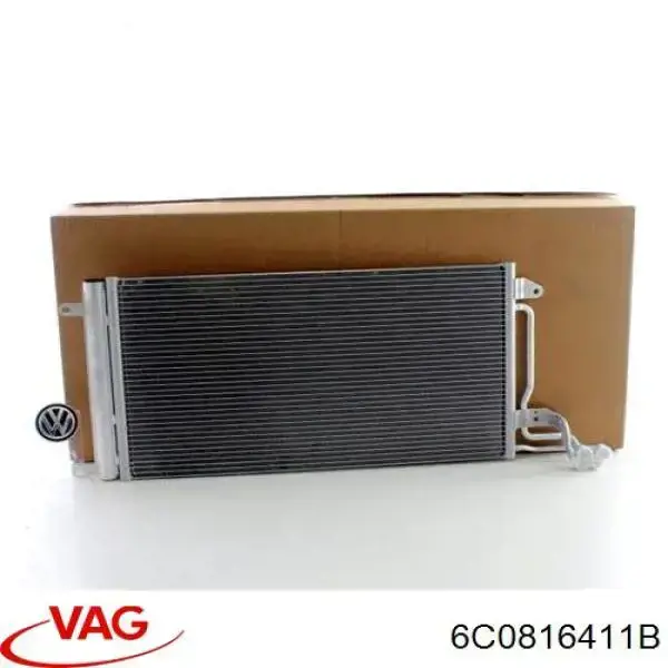 6C0816411B VAG радіатор кондиціонера