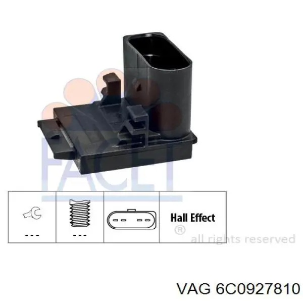 Купити 6C0927810 VAG Датчик положення педалі зчеплення