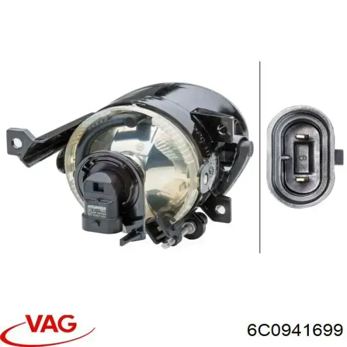 Туманка ліва VAG 6C0941699 ціна, від 32.36 USD