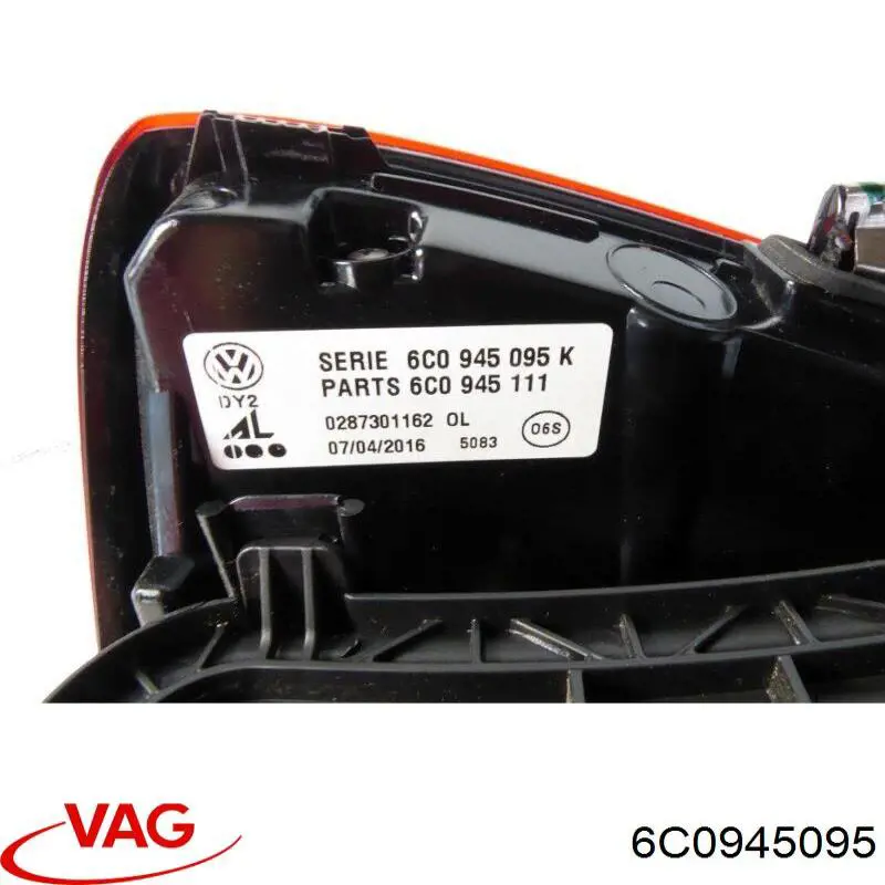 Ліхтар задній лівий VAG 6C0945095 ціна, від 46.12 USD