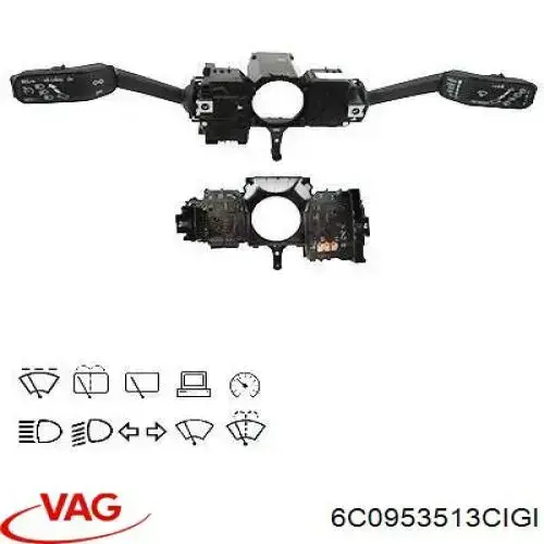 6C0953513CIGI VAG Перемикач підрульовий
