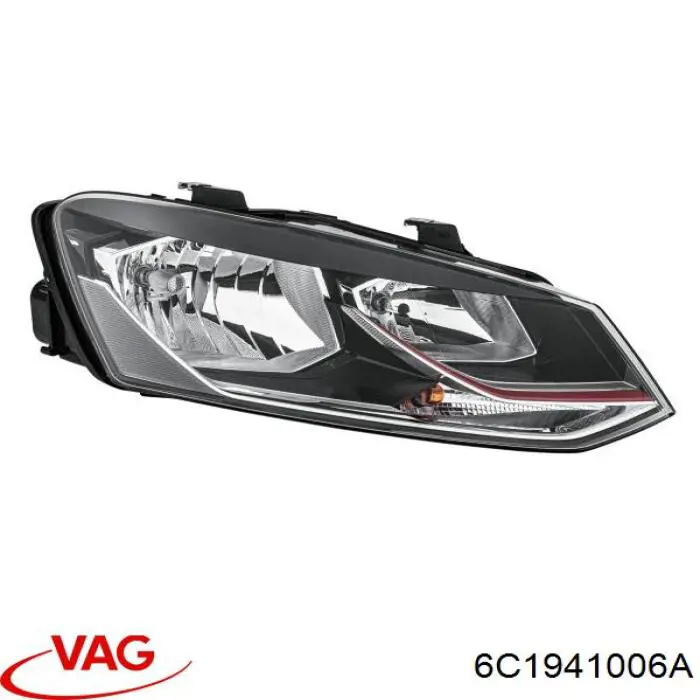 Купити 6C1941006C VAG Права блок фара