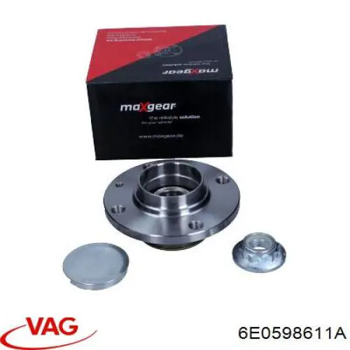 Задня маточина 6E0598611A VAG