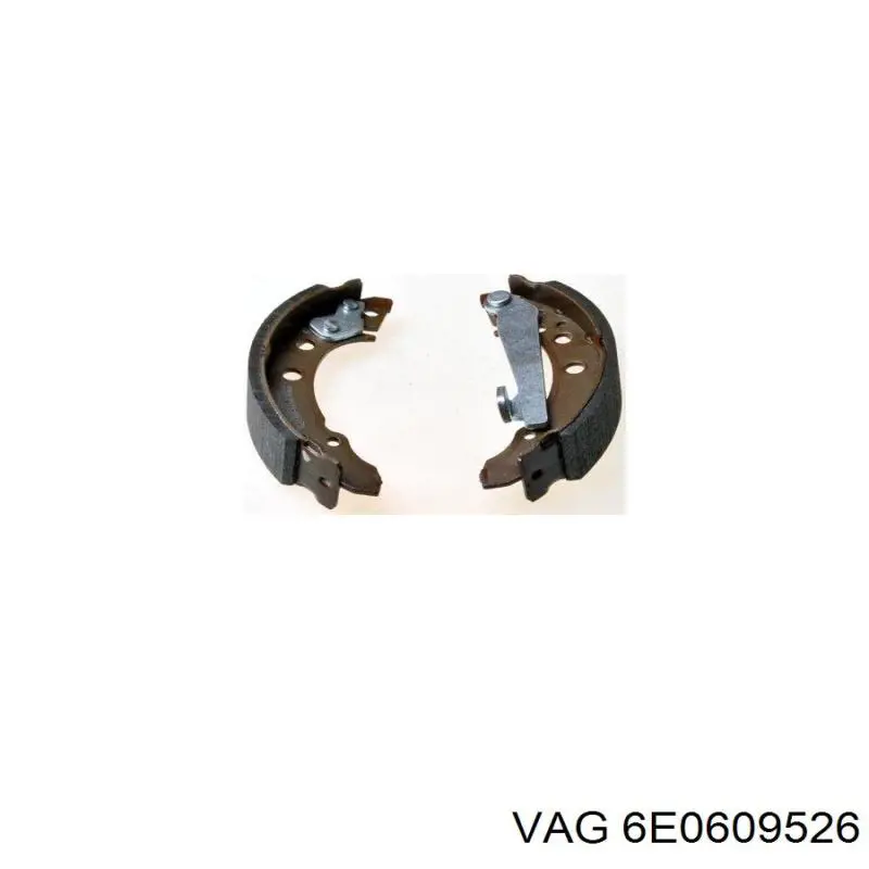 Колодки гальмові задні, барабанні 6E0609526 VAG