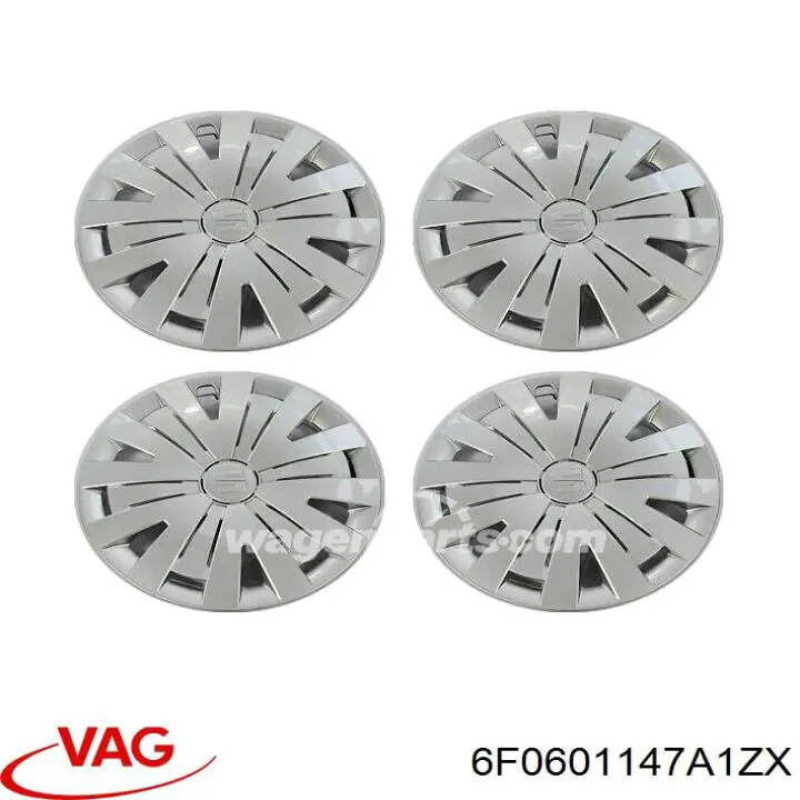 Ковпаки на диски VAG 6F0601147A1ZX ціна, від 60.74 USD