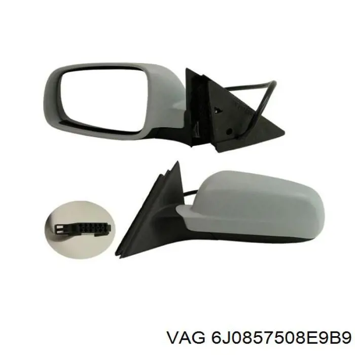 Праве бічне дзеркало VAG 6J0857508E9B9 ціна, від 84.50 USD