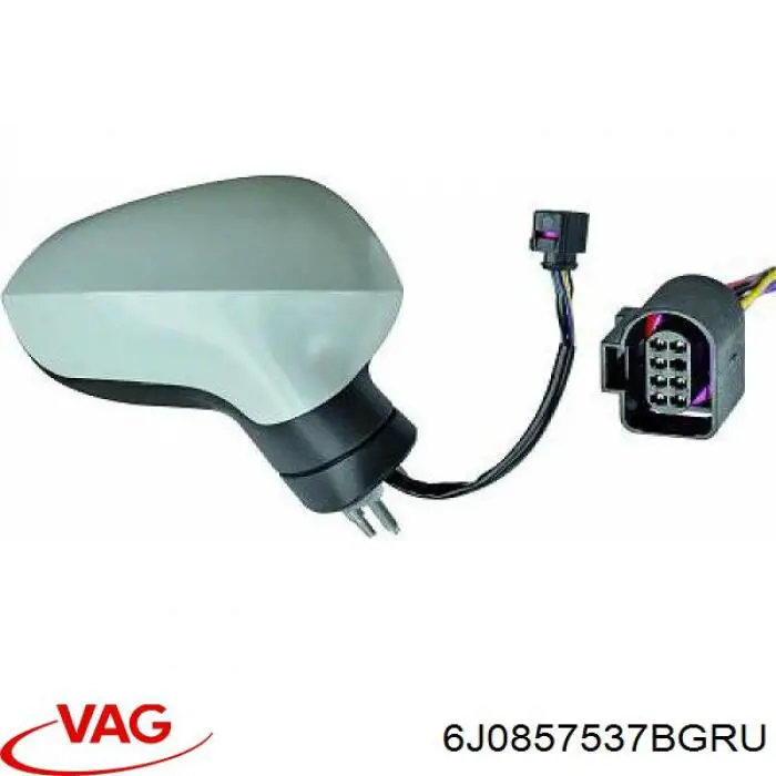 6J0857537BGRU VAG Накладка водійського дзеркала