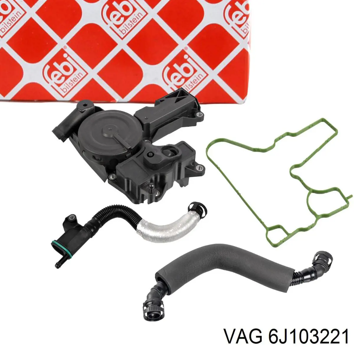 6J103221 VAG Патрубок системи рециркуляції ВГ