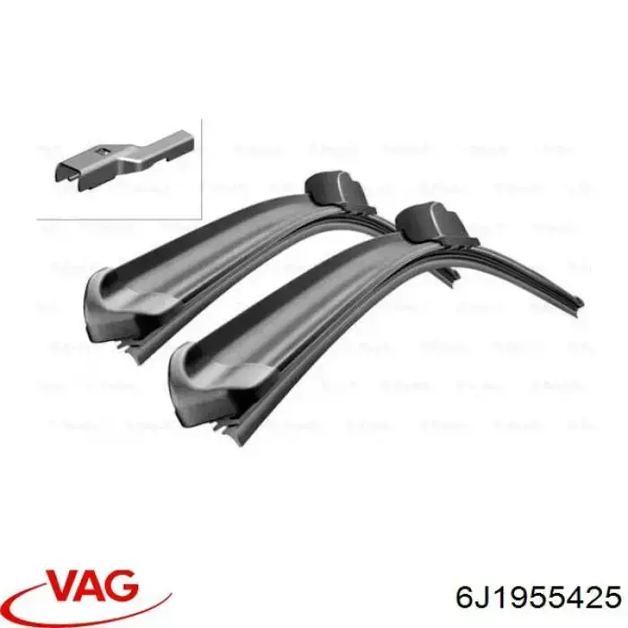 Щітка двірника ліва VAG 6J1955425 ціна, від 14.20 USD