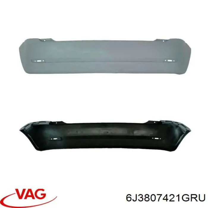 Купити 6J3807421GRU VAG Задній бампер