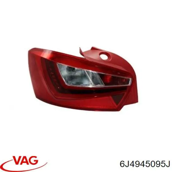 Ліхтар задній лівий VAG 6J4945095J ціна, від 66.67 USD