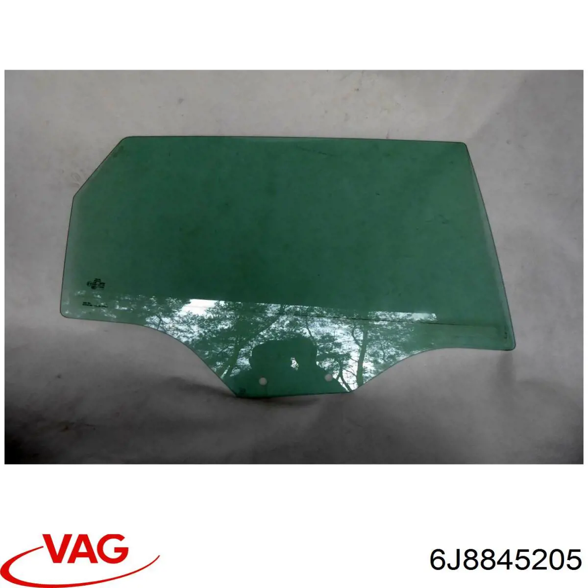 6J8845205 VAG Скло задніх дверей, лівих