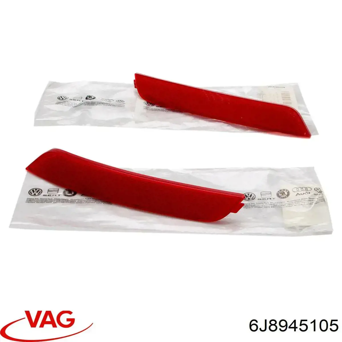 Катафот (відбивач) заднього бампера VAG 6J8945105 ціна, від 28.79 USD