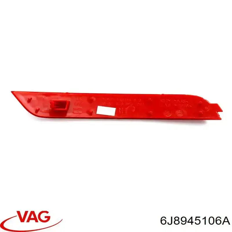 Купити 6J8945106A VAG Відбивач бампера заднього правий